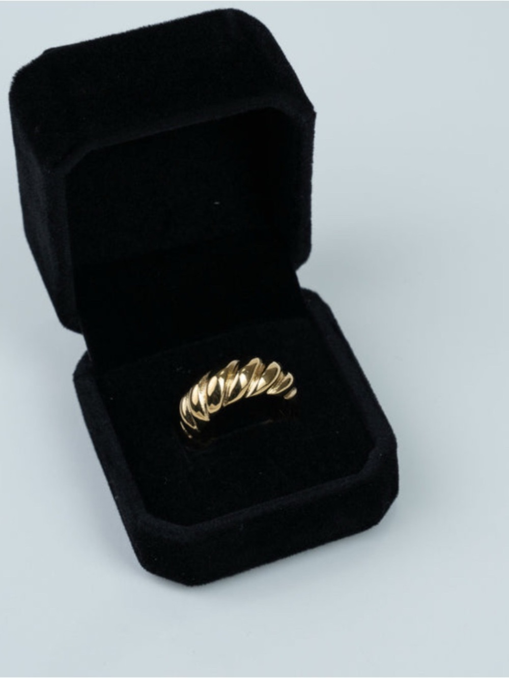 Gold Croissant Ring SIZE 7